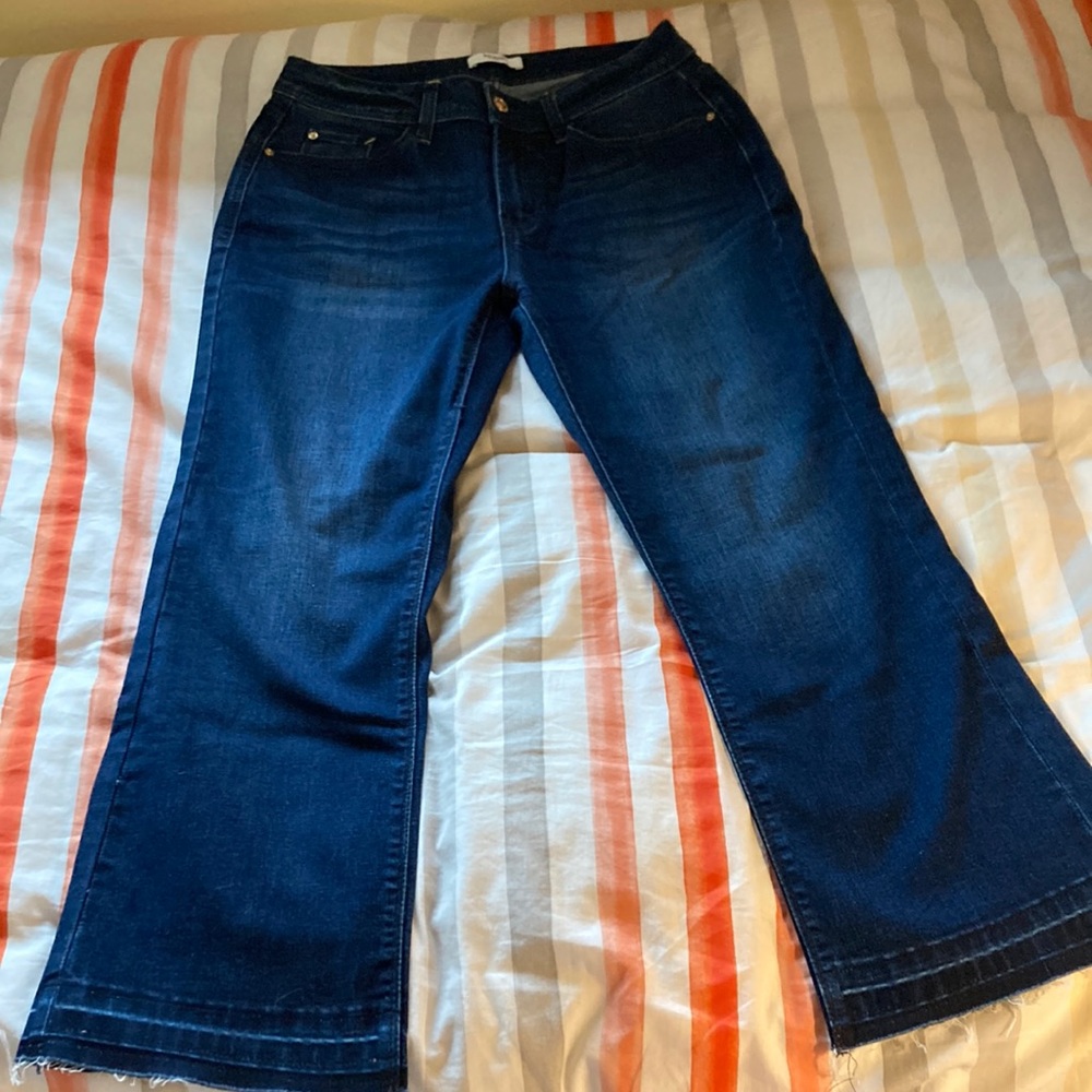 Crop flare jeans like new condition